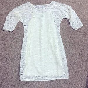 Lace dress with slip